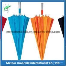 A melhor qualidade Colorido automática Open Straight Umbrella